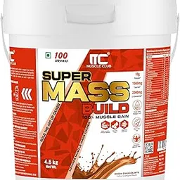 Muscle Club Super Mass Gainer – 4.5kg Irish Chocolate – Weight Gainer with L-Glutamine, Taurine, Vitamin A, B-Complex, Calcium, Iron, Zinc & Vitamin D – Supports Muscle Growth, Recovery & Weight Gain-image-41