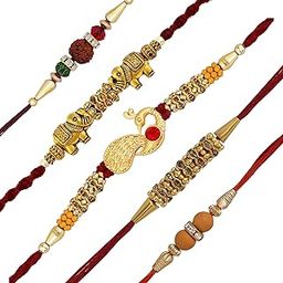 Rakshbandhan Rakhi | Rakhi For Brother, Bhaiya, Bhai | Rakhi Combo | Rakshabandhan Gift Set| Rakhi Gift| Kundan Rakhi Combo Set| Rakhi Set for Brother-image-36