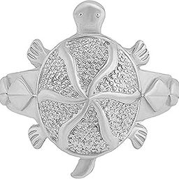 Silver Plated 6 Lines Tortoise Turtle Vastu Feng Shui Kachua Good Luck Charm Fashion Free Size Finger Ring for Women/Men-picture-20