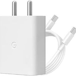 Original Google 30W Type C to C Fast Charging Power Adapter for Pixel 9 Pro/8 Pro/8/8a/Pixel 7 Pro/7/7a/Pixel 6 Pro/6/6a, Android Phone Charger | Pixel Tablet Rapid Charge Support, 30 W USB-C, White-image-0