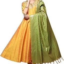 biba Women Poly Viscose Anarkali Kurta Churidar Suit Set-picture-41