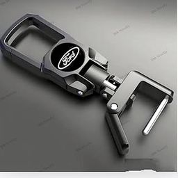 Black Color Zinc Alloy Fob Heavy Duty Keychain For All ford Model Car Key Chain () Sbb_Remote F-o-r-d Huk-picture-42