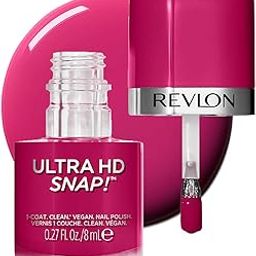 Revlon Ultra HD Snap Nail Colors, Natural Rich Glossy Nail Polish, 100% Vegan Formula, No Base and Top Coat Needed - Berry Blissed ,8 ml-image-24