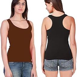 Camisole Tank Top Vest Racerback Sando Camis for Women, Girls (Pack of 2)-image-37