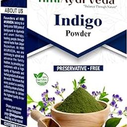HMI Ayurveda Indigo Powder for black Hair (200 Grams)-image-1