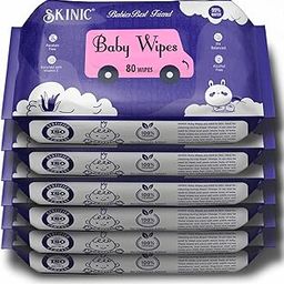 Skinic Herbal Baby Wipes | Alcohol-Free, Paraben-Free Gentle Wipes for Delicate Skin | Natural and Safe Cleansing for Babies | Hypoallergenic and Moisturizing | Pack of 6-picture-14