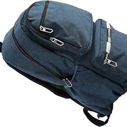 Cycling Backpack, School Backpack Breathable Comfortable Fine Workmanship for Hiking for School(Blue)-image-4