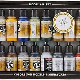 Vallejo Building Set Model Air Paint, 17ml (Pack of 16)-30