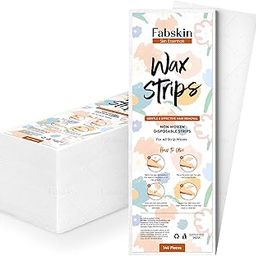 Fabskin Wax Strips for Women for Waxing | Large Non Woven Hair Removal Plain Strips - White 140 Pcs-image-1