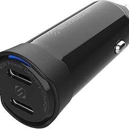 Scosche Cpdcc60 Powervolt 60W Certified Dual Usb Type-C + Type-C Fast Car Charger Power Delivery 3.0 With Pps For All Smartphones Usb-C Devices - Black-28