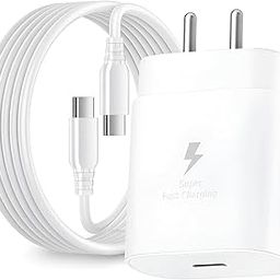 Samsung 25W Pd Fast Charging Adapter with 1M Type C to C Cable Compatible with Galaxy S25, A56, A16, A06, M05,M06, M16,F16,F05,F06 & Other 25 watt USB C Devices, Superfast Mobile Phone Charger, White-11