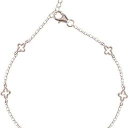 925 Sterling Silver Rose Gold Plated Anklet Payal (Single) | Adjustable Chain | Gift for Women and Girls-image-49