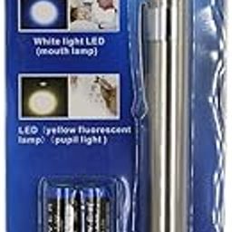 53 Arts Stainless Steel Mini Medical Pocket Pen Torch with Warm Yellow Light-image-19
