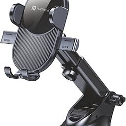 Portronics Clamp M3 Adjustable Car Mobile Phone Holder Stand for Dashboard & Windshield, 360° Rotational, Strong Suction Cup, Compatible with 4 to 6 inch Devices(Black)-10