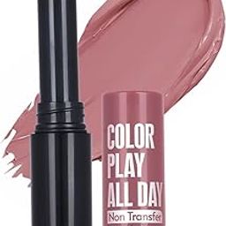 Fashion Colour Play all day Non Transfer Lipstick For Women | Matte Lipstick | Smooth Glide | Waterproof | Longlasting | Paraben-Free Lip Color for All Skin Tones | (Warm Peach, 2gm)-image-74