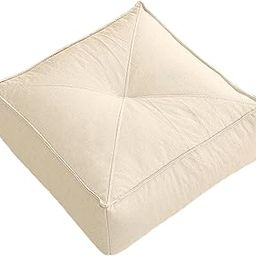 UJEAVETTE Floor Cushion Futon Thick Meditation Floor Pillow for Yoga Sofa Tea Ceremony Khaki-image-18