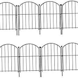 CALANDIS™ 10 Pieces Outdoor Pet Fence Pet Enclosure for Flower Lawn Edge Walkway Patio | Edging & Borders | Landscaping & Garden Materials | Gardening Supplies | Yard, Garden & Outdoor Living-image-12