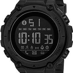 Digital Sports Stylish Multifunctional Electronic LED Black Dial Wrist Watch for Men Boys -WCH78-5