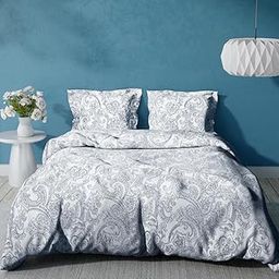 Wakefit Cotton Printed Duvet Cover | Cover for Comforter, Razzai and Duvet | King Size | 100x90 with 2 Pillow Covers | Paisley | Double-image-30
