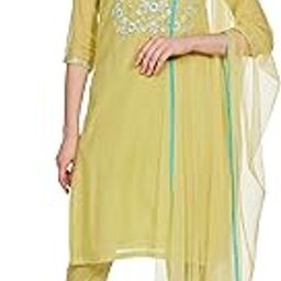 Women Art Silk A-Line Kurta Regular Pant Suit Set-image-29
