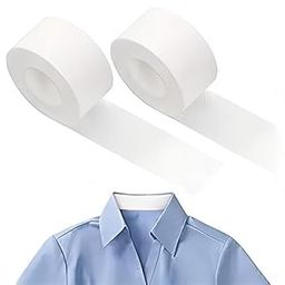 OVERSEASE 1 Roll Collar Protector Neck Sweat Pad Antiperspirant Sticker Absorbing Sweat Pads non-woven fabric Disposable Self-Adhesive Invisible Protection Hats Liner Caps Against Collar Sweat & Stains-13