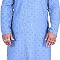 Buy Men Blue Colour Kurta Pajaama-picture-50