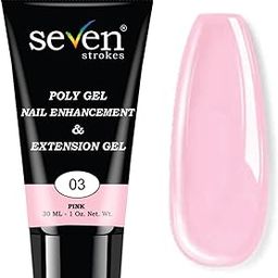 Poly Nail Gel: 30ML Strong Builder for Nails, Color for Extension, Multifunctional Strengthener Hard Gels, Long-Lasting, Easy-to-go Manicure Supplies for DIY at Home Salon-VIP (Pink, 30 ml)-image-23