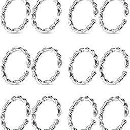 fashion accessories Surgical Steel 8mm No Rusting Clip-On Non-Pierced Nose Ring For Women And Girls (SILVER-DEZ-12)-image-39