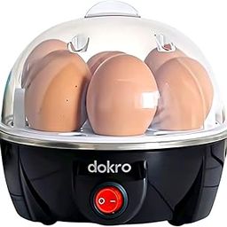 Electric Instant Egg Boiler | Boils 7 Eggs | 3 Boiling modes(soft, medium, hard) | Smart Overheat Protection | 75ml | Black | Includes 1 Measuring Cup-5