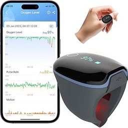 Wellue O2Ring Wearable Sleep Monitor - Bluetooth Health Tracker with Free APP & PC Report-11