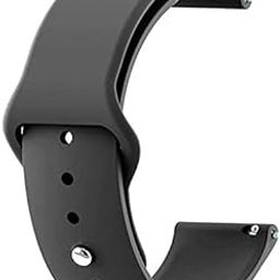 TechMount Soft Silicone 22mm Strap Compatible with Galaxy Watch 3 45mm/Galaxy 46mm/Gear S3 Frontier,Classic/Amazfit/Huawei GT2 46mm/Honor Watch with 22mm Lugs (Smart Watch 22MM Strap, Black)-picture-12