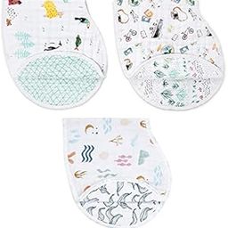 MammaChamp Muslin Burp Cloth / face Towel / Napkins/ Hankies / Burpies for Infants Babies (Pack of -3)-image-17