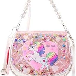 Unicorn Horse Sling Bag For Girls With Long Adjustable Strap And Pearl Handle (Multicolor) (Pack Of 1)-image-92