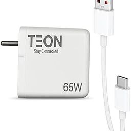 TEON 65W Fast Charger, USB Type-C Cable 100 cm, Super VOOC Compatible, Dual USB Outputs-18