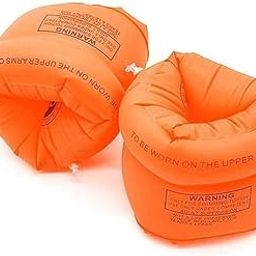 SILENCIO Inflatable Arm Swimming Floats Bands Floatation Water Wings Swimming Arm Ring Floatie for Children and Adults Eather Swimming arm Float Band-3