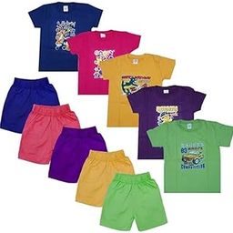 Cotton Half Sleeves Boy's T-Shirt | Short Sleeves T Shirt for Baby Boy| Printed Baby Boy Upper Wear| T Shirt for Boy Only Tshirt Pack of 5-image-5