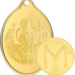 Malabar Gold and Diamonds 24k (999)1.15 grams | 24 kt Gold | Laxmi Coin cum pendant-image-28