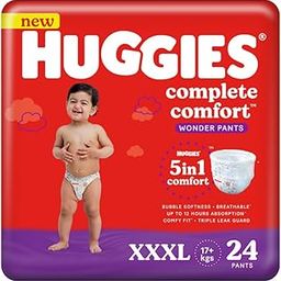 Huggies Complete Comfort Wonder Pants Triple Extra Large (XXXL) Size (17 Kgs+) Baby Diaper Pants, 24 count|5 benefits in 1 diaper| Bubble Bed softness | Upto 12 hour overnight absorption-image-103