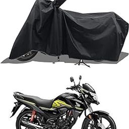 Nishi UV Protection & Dustproof Cover for Bike Suitable for All 125 CC Bikes: Honda SP/CB Shine/TVS Raider/Bajaj Platina/Hero Passion/Hero Glamour etc (Black)-image-99