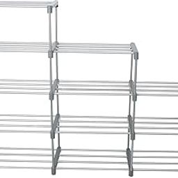 DECENT HUT Bookshelf Alloy Steel Metal Shelve for Books Storage Organizer| 12 Shelves Children Book Rack| Bookcase for Home Furniture |Cabinet Shelves for Bedroom Office Living Room - Dark Grey-27