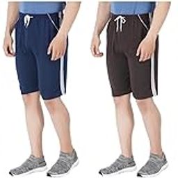 Comfortable Casual Sleep Wear Shorts for Men with Front Pockets(Pack of 4)-picture-20