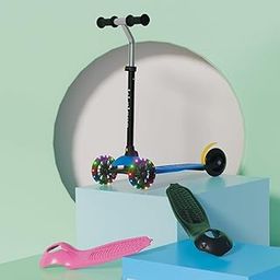 Lifelong Scooter for Kids - Kids Scooter with 3 Changeable Colours, Aluminium Handle & Adjustable Height - Kick Scooter - Baby Scooter Toys for 3+ Year Old Boy & Girl - Skate Scooter - Multicolor-image-43