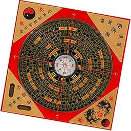 CALANDIS™ Feng Shui Compass Luo Pan Bagua Square Luopan for Hiking Camping Backpacking 13cm | Compasses GPS | Hiking Gear | Camping Hiking | Outdoor Sports-picture-16