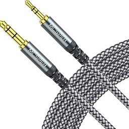 3.5mm to 2.5mm Aux Audio Cable (5FT),Replacement Audio Cord Compatible with SoundTrue Soundlink Bose 700 QuietComfort QC45 QC35II QC35 QC25 Noise Cancelling Headphones,NC700 On-Ear 2 OE2 OE2i (Grey)-1
