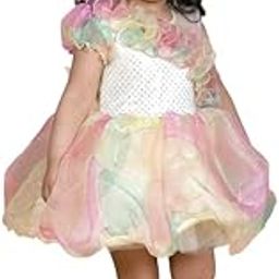 PRIMROSES Multi Color Balloon Shape Party Frock | Regular | One Shoulder | Full Sleeves-image-27