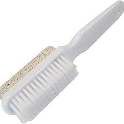 Red Square Foot Natural Bristle Brush & Pumice Stone Combo - Exfoliator Pedicures Calluses Remover - Smoother Body skin, feet, elbow Scrubber for Massage SPA Sauna 2 in 1 Footfile-87