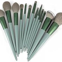 MKSL ® Soft Fluffy Makeup Brushes, Kabuki Liquid Foundation Powder Concealers Eye Shadow 13 Pcs Brush Set Professional Blush, Face Powder, Highlighter, Contour, Blending Eyebrow Eyeliner (Assorted)-image-35