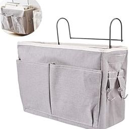 PHYAN Bedside Caddy Hanging Storage Organizer – Multi-Functional Basket for Bunk, Hospital Beds, Dorm, Bed Rails – Holds Glasses, Books, Mobile, Keys, Magazines, Charger-image-94