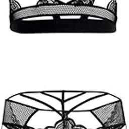 Men's Power Net Garter Lingerie Set/Bra Panty Set-image-67