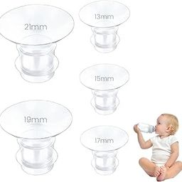SNOWIE SOFT® 5pcs Breast Pump Accessories for Breast Pump, Flange Inserts Suit for Medela, Spectra 24mm Shields/Flanges, Breast Shields, Shaped Around You for Comfortable and Efficient Pumping-18